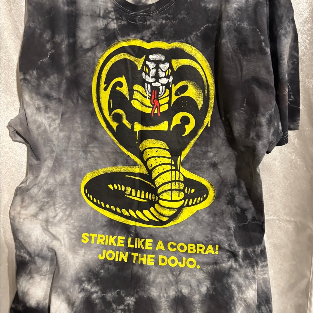 Cobra Kai Karate kid Black and Yellow Cobra Tee